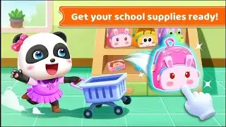 🚌 Little Panda's School Bus Adventure | Fun Shopping Trip | Kids Cartoon | BabyBus Game 🚸