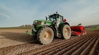 Sejba a príprava - John deere 6195M Väderstad rapid 300s / John deere 7530