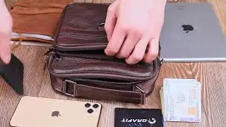 Обзор кожаной мужской сумки Vintage 21272