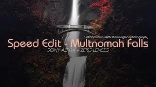 Landscape Photography: Multnomah Falls // Collab with David Glenn - Speed Edit 4K