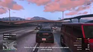 Skilled driving during GTA near miss challenge