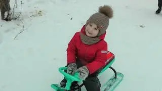 Зимняя прогулка по Кунеевскому лесу с катанием на ватрушке и снегоходах
