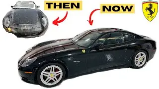My Ferrari Crashed Into Light Pole!! - Rebuilding OLD WRECKED 2007 Ferrari 612 [PART 3] (VIDEO #92)