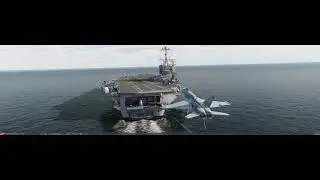 First Attempt at Carrier Landing in DCS World F/A-18C Hornet