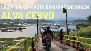 MELINTASI 2 JEMBATAN APUNG DI BANDUNG BARAT DENGAN MOTOR LISTRIK ALVA CERVO