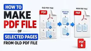 pdf Separate pages | pdf Split pages | how to separate pdf pages | Make pdf file
