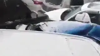 Самая большая авария из-за льда на дороге