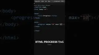 HTML Progress Tags | HTML | Progress Bar 