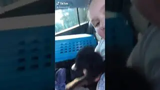 MK in car just after picking up Charlie 2020