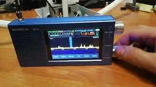 Receiving HAM radio station in city neighborhood on Malachite radio receiver with hand made loop an