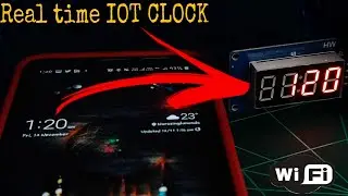 Real time clock with Tm1637 4 Digit 7-Segment display || Interfaceing NTP With Nodemcu