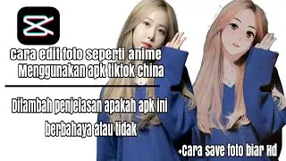 CARA EDIT FOTO MENJADI ANIME DI HP ANDROID