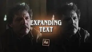 expanding text ; increase tracking ; after effects