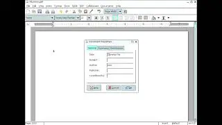 AbiWord: add or modify document properties | change metadata #abiword #abiwordtutorials
