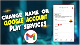 How to change name on google account Play services | TECH ON |
