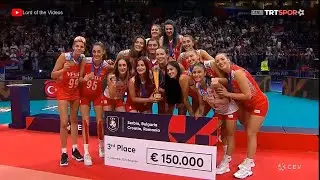 Filenin Sultanları 3. Olup Bronz Madalya Alıyor | CEV EuroVolley 2021 Ödül Töreni (04.09.2021)