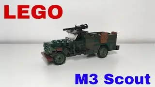 LEGO Ww2 MOC M3 Scout.