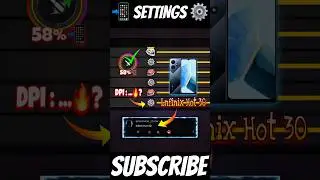 New Settings ⚙️ lnfinix Hot 30 📲 ✅ + Dpi 🚀 Free Fire 2024