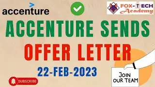 🚀 Offer Letter | Accenture All Task Approved | Accenture task | Fox Tech Academy