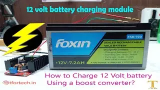 12 Volt boost converter | 12 volt battery charging module | how to boost 12 volt to 30 volt?⚡⚡⚡