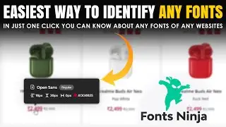 How to know the font name of any websites? | Font Ninja - a Font Analyser tool for websites
