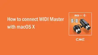 How to connect WIDI Master with macOS X