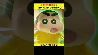 Shinchan and ironman in hindi 😱🤩 #doremon #doraemonfacts #shinchan