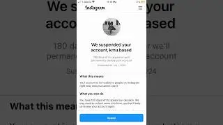 I got banned on instagram:(