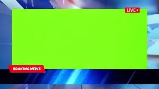 Breaking news template green screen no copyright