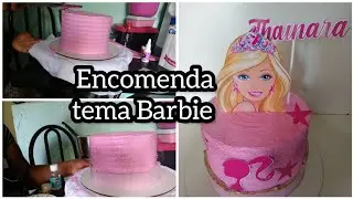 Bolo tema Barbie 🌺