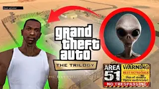 The Area 51 Glitch - Exploring Area 51 & Finding Aliens in GTA Sanandreas Definitive Edition