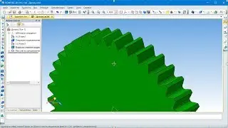 KOMPAS-3D CAD. Copying objects, circular pattern