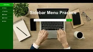 How to create a Side Bar Menu and a Search Box using HTML and CSS