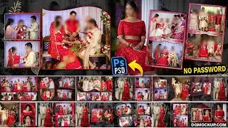 12x36 Wedding Album Inner Psd Templates Free Download | 2025 Wedding Album PSD | dgphotoshop