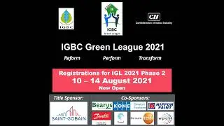 IGBC Green League (IGL) 2021 - Phase 2 is OPEN NOW!