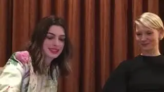 Mia Wasikowska and Anne Hathaway Facebook Live