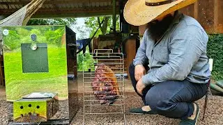 inaugurando a churrasqueira nova depois o bicho pegou