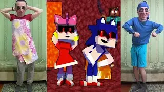 Amy Rose + Sonic And Tails Dancing Meme In Real Life (FNF IRL)