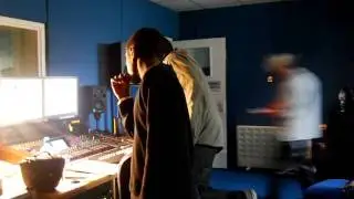 Mini D, D Boy & Edmund Francis in the studio