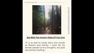 See With The Unworn Sides of Your Eye 📖 from The Secret Teachings of Plants #bookexcerpt #thoreau