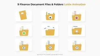 Finance Documents Files & Folder Lottie Animation Pack - Studious31 