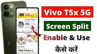 How to Enable & Use Screen Split in Vivo T5x 5G 📱 | Vivo T5x 5G Split Screen Settings