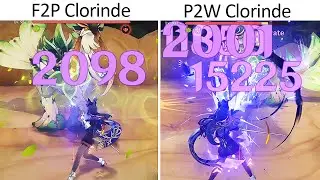 F2P Clorinde vs P2W Clorinde