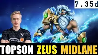 🤯TOPSON  [ZEUS] MID 7.35D- DOTA 2 HIGHEST MMR MATCH 