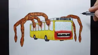 how to draw bus eater