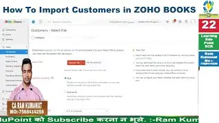 22 How To Import Customers in ZOHO BOOKS ZOHO learn tutorial @LearningedupointRCK