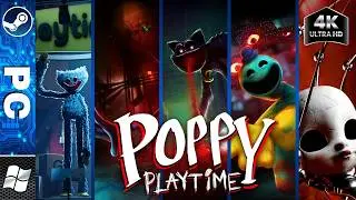 Poppy Playtime: Chapters 1-5 | Full Game Walkthrough | All Collectibles | 4K - No Commentary