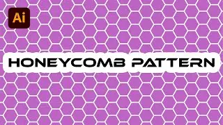 How To Draw Hexagonal Honeycomb Pattern In Adobe Illustrator | How to recolor your pattern
