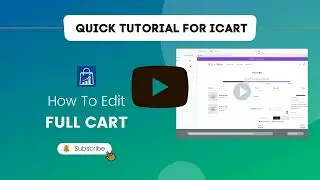 Full Cart editor full tutorual - iCart Cart Drawer Cart Upsell