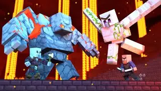 Villager Vs Pillager FULL Movie [Part 1 to 10] NikNikamTV Minecraft Animations